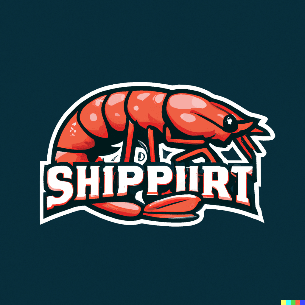 Prompt: "Shrimp Budget the sports team logo"